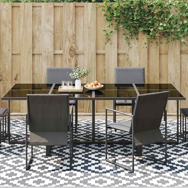 vidaXL Dywan zewnętrzny ARAKIL Szary 300 x 400 cm PP