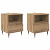vidaXL Szafka Nocna z szufladą 2 pcs Dąb rzemieślniczy 40 x 35 x 50 cm