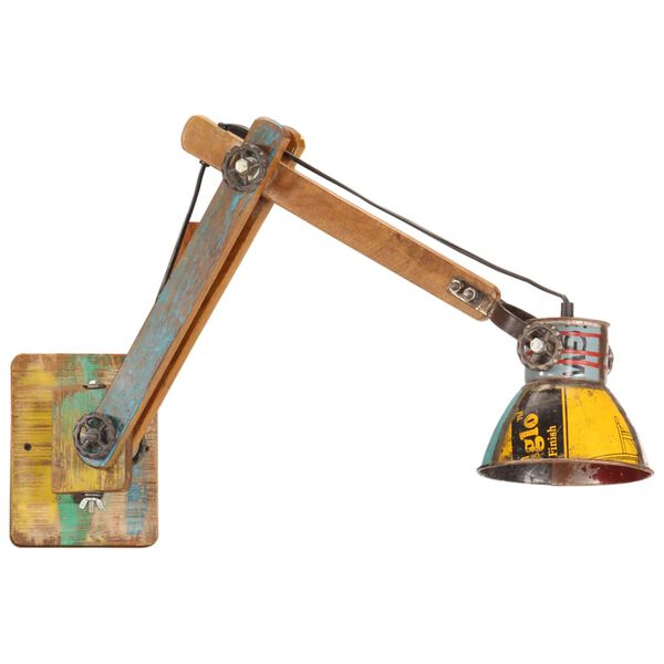 vidaXL Lampa ścienna w industrialnym stylu, kolorowa, okrągła, E27