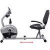 vidaXL Poziomy rower treningowy, magnetyczne koło zamachowe 3 kg