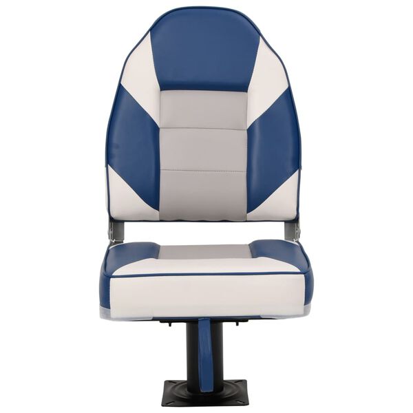 vidaXL Składane siedzisko do łodzi, 2-cz., z wysokim oparciem