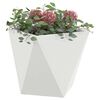 vidaXL Donica 2 pcs Biały 50 x 50 x 50 cm Stal