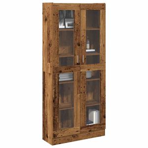vidaXL Szafka, stare drewno, 82,5x30,5x185cm, materiał drewnopochodny