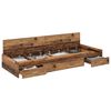 vidaXL Ramka ł&oacute;żka Stare drewno 90 x 200 cm Drewno inżynieryjne