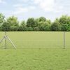 vidaXL Słupek ogrodzeniowy. Srebrny 25 x 0,5 m (siatka 25 x 25 mm)