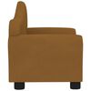 vidaXL Sofa dla dziecka, brązowa, obita aksamitem