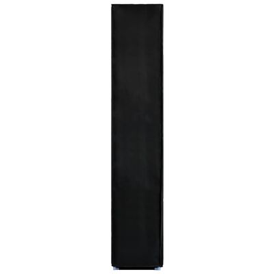 vidaXL Szafka na buty, czarna, 60 x 30 x 166 cm, tkanina