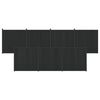 vidaXL Panel ogrodzeniowy 7 pcs WPC i aluminium Czarny
