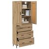 vidaXL Highboard 2 pcs Dąb rzemieślniczy Materiał drewnopochodny
