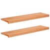 vidaXL Nakładki na schody 2 szt. 100 x 30 x 2 cm Lakier Drewno bukowe
