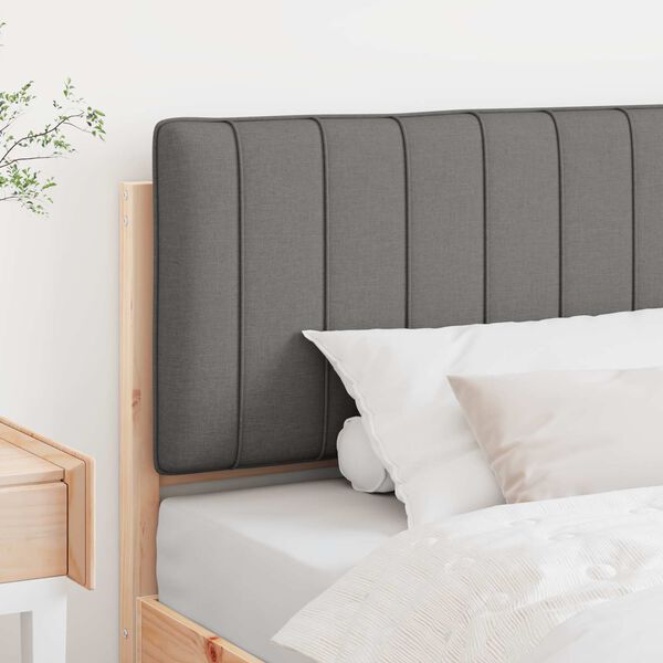 vidaXL Tapicerowane wezgłowie Z zagł&oacute;wkiem Brązowy i jasnoszary 100 cm