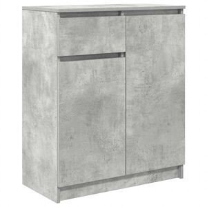 vidaXL Komoda z szufladą Beton Szary 71x35x84 cm Drewno klejone