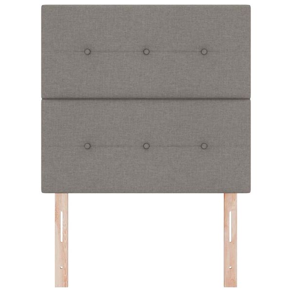 vidaXL Zagł&oacute;wek Z zagł&oacute;wkiem Ciemnoszary 90 cm Sk&oacute;ra ekologiczna