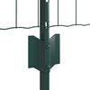 vidaXL Ogrodzenie z słupkiem Zielony 0,4 x 25 m Stal i PVC
