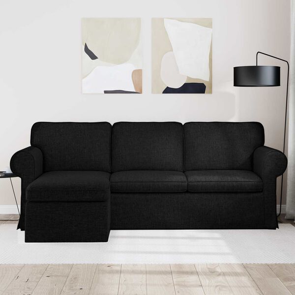 vidaXL Sofa Czarny
