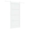 vidaXL Drzwi przesuwne 93 x 202 cm Drewno inżynieryjne Biały