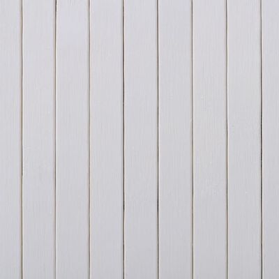 vidaXL Parawan bambusowy, biały, 250 x 165 cm
