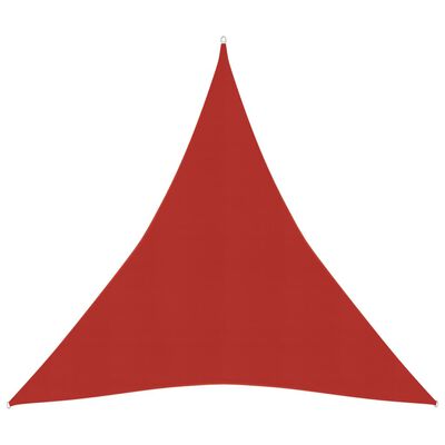 vidaXL Żagiel przeciwsłoneczny, 160 g/m², czerwony, 5x6x6 m, HDPE