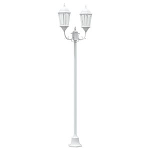 vidaXL Lampa ogrodowa 68 x 20 x 235 cm Aluminium i szkło