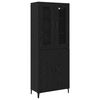 vidaXL Highboard 2 szt. Czarny Dąb 69,5 x 34 x 180 cm