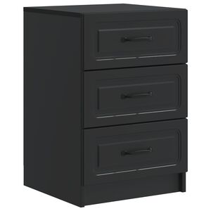 vidaXL Szafka Nocna Czarny 43 x 41 x 63,5 cm Drewno inżynieryjne