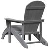 vidaXL Krzesło Adirondack Jasnoszary 82 x 74 x 92 cm HDPE