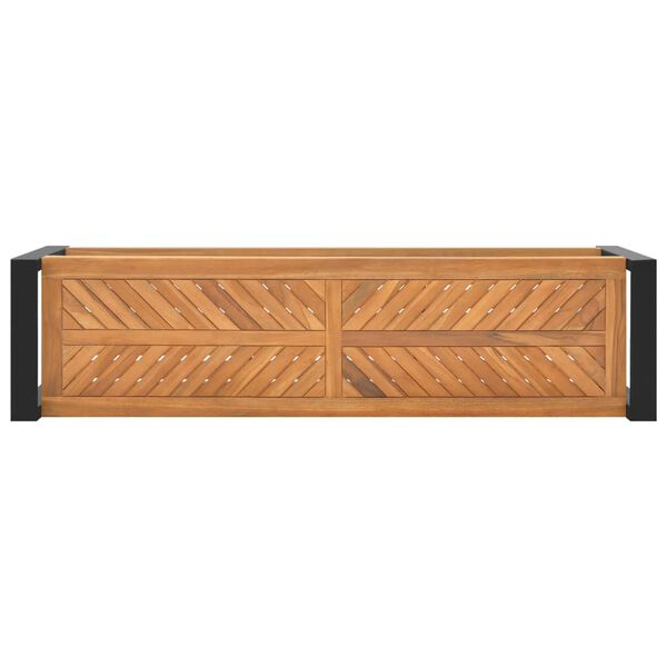 vidaXL Ławka, 120 cm, lite drewno tekowe