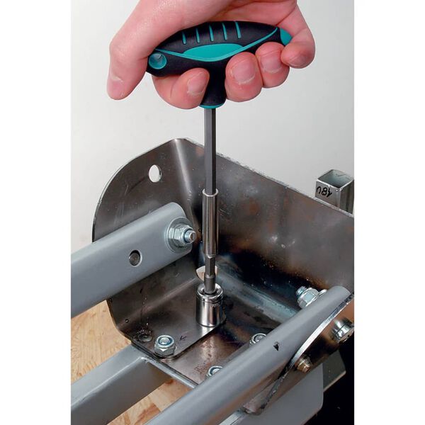 wolfcraft Wkrętak T-kształtny z uchwytem końc&oacute;wek, 1235000