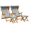 vidaXL Fotel ogrodowy 4 pcs 3 Pozycja Lite Drewno Eukaliptusowe