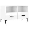 vidaXL Szafka pod TV, biała, wysoki połysk, 80x36x50 cm