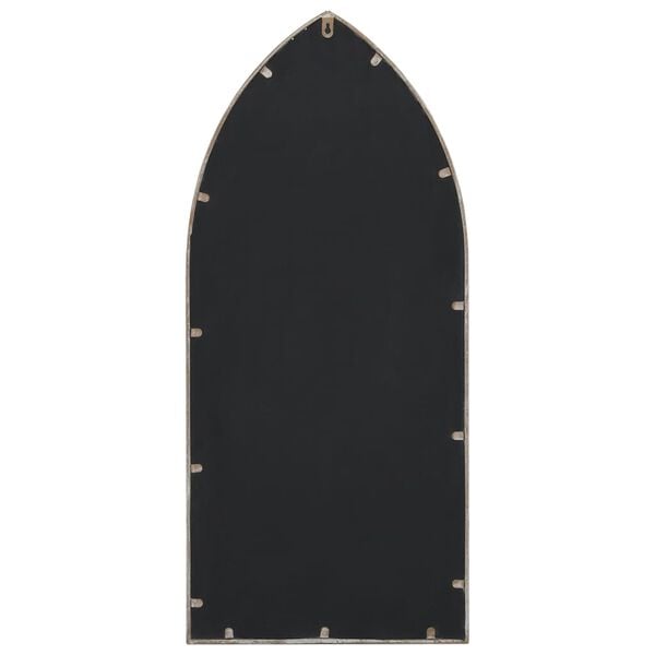 vidaXL Lustro ogrodowe, piaskowe, 100x45 cm, żelazne