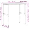 vidaXL Stolik roboczy, 100x60x(73-99,5) cm, prostokątny, drewno bukowe