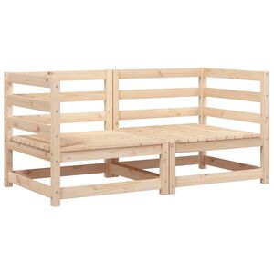 vidaXL Ogrodowe sofy narożne, 2 szt., 70x70x67 cm, lite drewno sosnowe