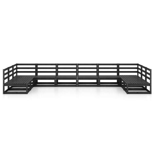 vidaXL 10-cz. zestaw mebli wypoczynkowych do ogrodu, drewno sosnowe