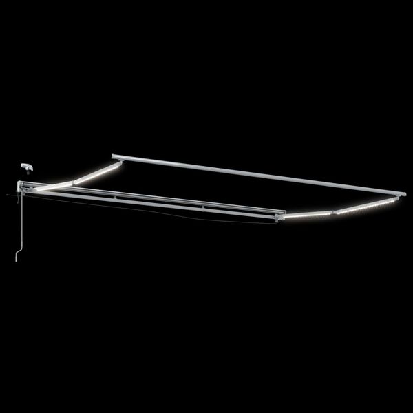 vidaXL Elektryczna Rozkładana Markiza Ż&oacute;łty i Biały 4,5 &times; 3 m