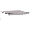 vidaXL Markiza wysuwana jasnoszary 2,5 x 2 m Poliester i aluminium