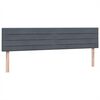 vidaXL Ł&oacute;żko typu Box Spring z materacem Ciemnoszary 180x220cm Aksamit