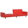 vidaXL 2-osobowa sofa, czerwona, sztuczna sk&oacute;ra
