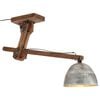 vidaXL Lampa sufitowa 25 W, srebro vintage, 105x30x65-108 cm, E27