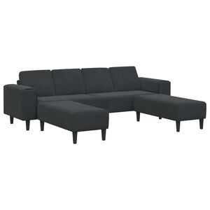 vidaXL Sofa do salonu 3 szt. Czarny