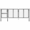 vidaXL Brama ogrodowa stalowa 400x125 cm antracytowa