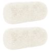 vidaXL Poduszka 2 szt. HEERLEN Biały &Oslash; 15 x 40 cm Fleece PV