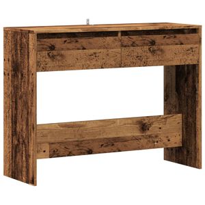 vidaXL Stolik konsolowy, stare drewno, 100x35x76,5 cm