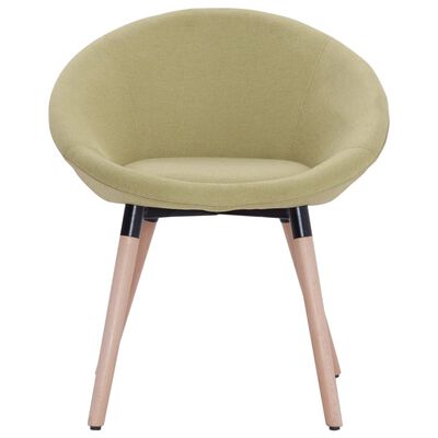 vidaXL Krzesła do jadalni, 4 szt., zielone, tapicerowane tkaniną