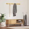 vidaXL Ławka do korytarza z p&oacute;łką FLORO Woskowy Brąz 115 x 40 x 45 cm