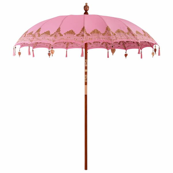 vidaXL Baliński Parasol R&oacute;żowy 215 x 215 x 260 cm