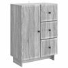 vidaXL Bufet Szary Sonoma 66 x 34,5 x 90 cm Drewno inżynieryjne