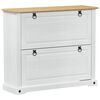 vidaXL Szafka na buty Corona Biały 99 x 32 x 85 cm Lite drewno sosnowe