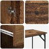 vidaXL Biurko komputerowe z szufladą Stare drewno 131 x 48 x 75 cm