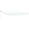 vidaXL Markiza zwijana Biały 350 x 250 cm tkanina